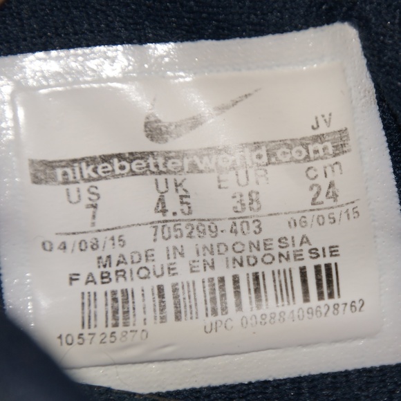 NIKE Navy+Pink Flex Fury Running Shoe sz 7 Women's - Picture 7 of 8